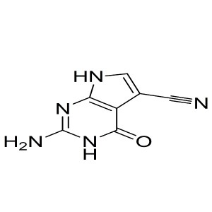 2-Amino-4-oxo-4,7-dihydro-3H-pyrrolo[2,3-d]pyrimidine-5-carbonitrile CAS:69205-79-4