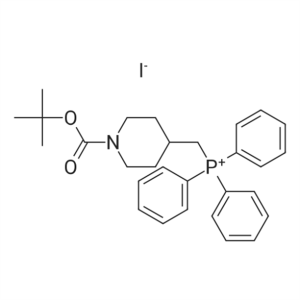 ((1-(tert-Butoxycarbonyl)piperidin-4-yl)-methyl)triphenylphosphonium iodide CAS:146293-11-0