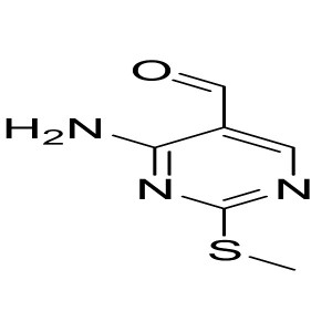 4-amino-2-(methylthio)pyrimidine-5-carbaldehyde CAS:770-31-0