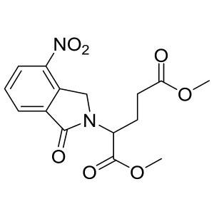 dimethyl 2-(4-nitro-1-oxoisoindolin-2-yl)pentanedioate CAS:827026-43-7