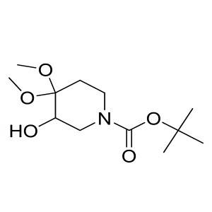 tert-butyl 3-hydroxy-4,4-dimethoxypiperidine-1-carboxylate CAS:841286-80-4