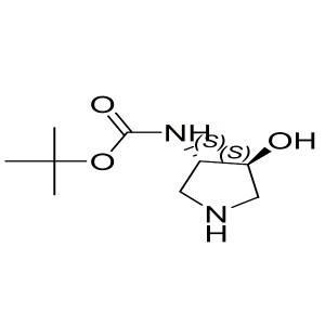 tert-butyl (3S,4S)-4-hydroxypyrrolidin-3-ylcarbamate CAS:870632-91-0