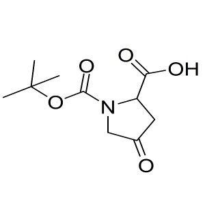 1-(tert-butoxycarbonyl)-4-oxopyrrolidine-2-carboxylic acid CAS:876317-19-0