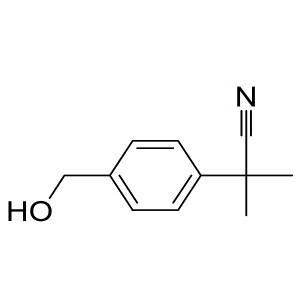 2-(4-(hydroxymethyl)phenyl)-2-methylpropanenitrile CAS:91132-15-9