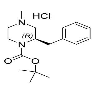 (R)-tert-butyl 2-benzyl-4-methylpiperazine-1-carboxylate hydrochloride