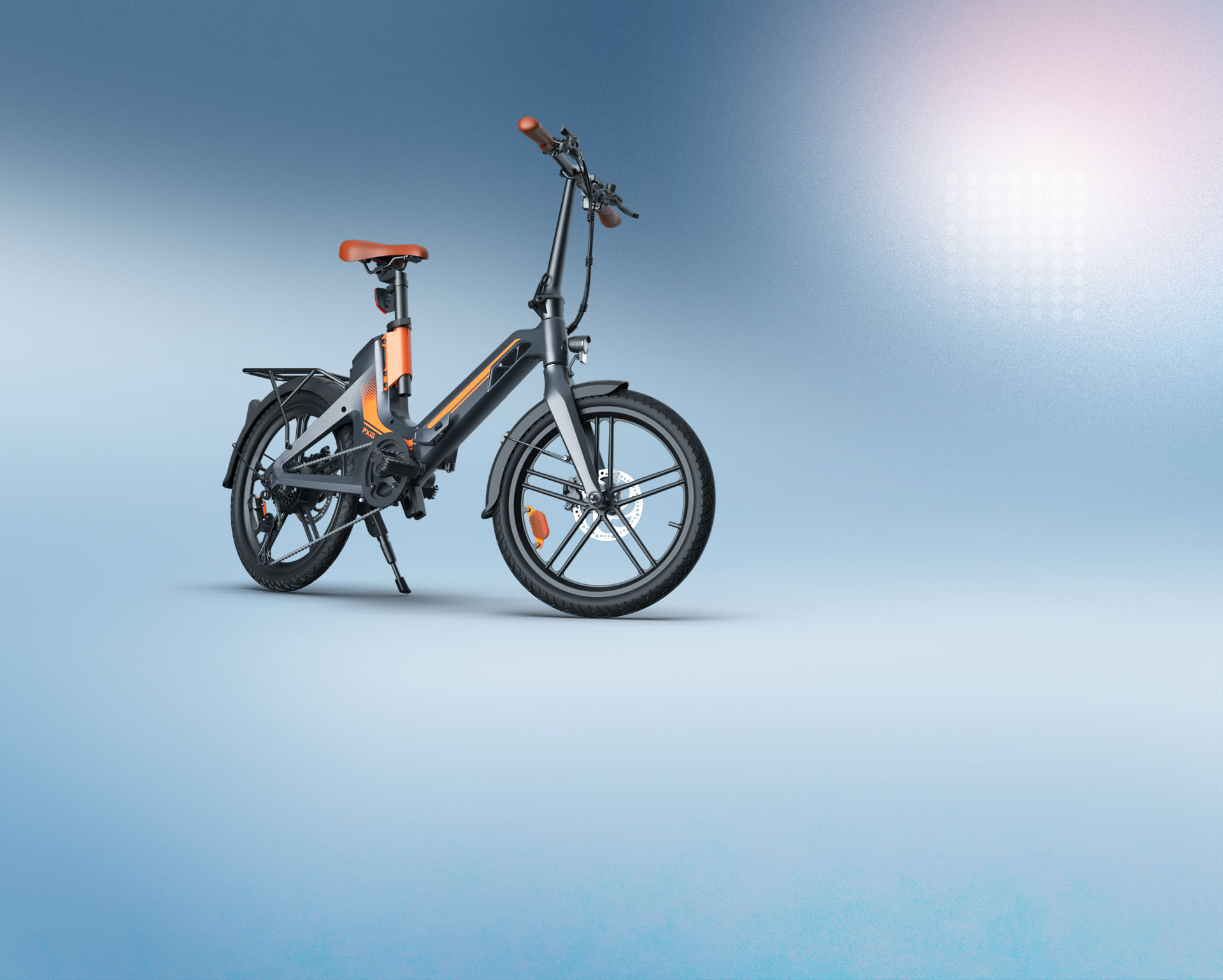 Biçikletë Elektrike e palosshme CE 36V 10,4Ah 20 inç për udhëtim në lëvizje Imazhi i veçuar