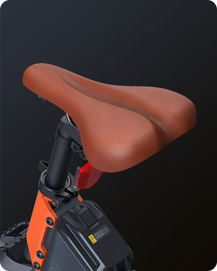 Leather material saddle