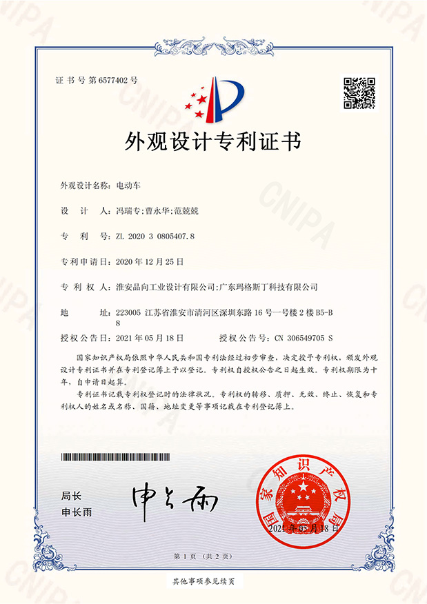 certificatePXID PATENT CERTIFICATION 21