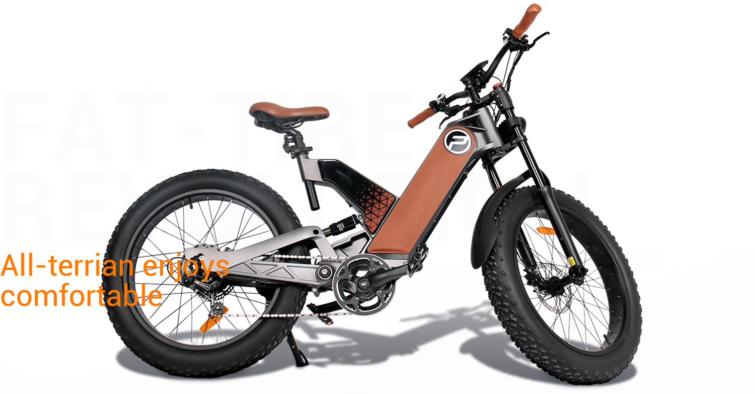 Bicicleta eléctrica todoterreno potente de 750 W y 48 V con neumático gordo de 24 pulgadas popular en EE. UU. Imagen destacada