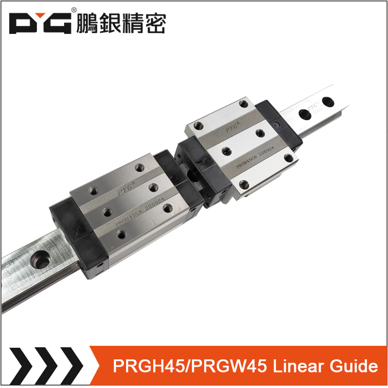 PRHG45 / PRGW45 pituduh ngageser sistem rel linier tipe roller guideway linier