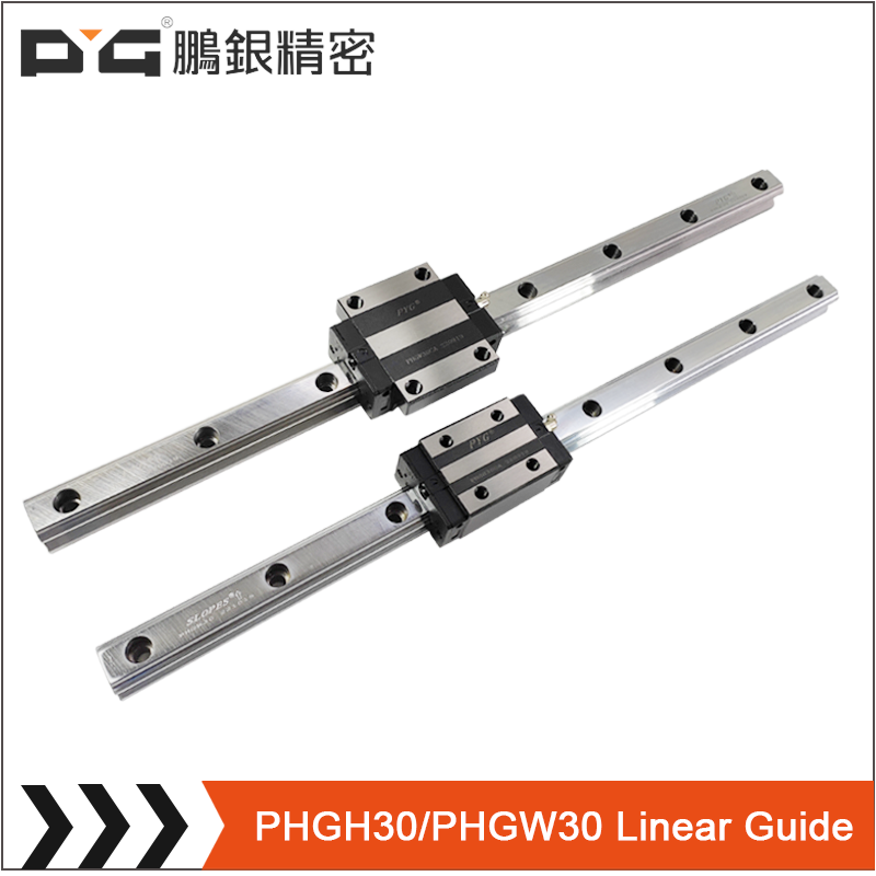 PHGW30/PHGH30 Rieles deslizantes de cojinetes lineales Bloque de guía Lm de acero