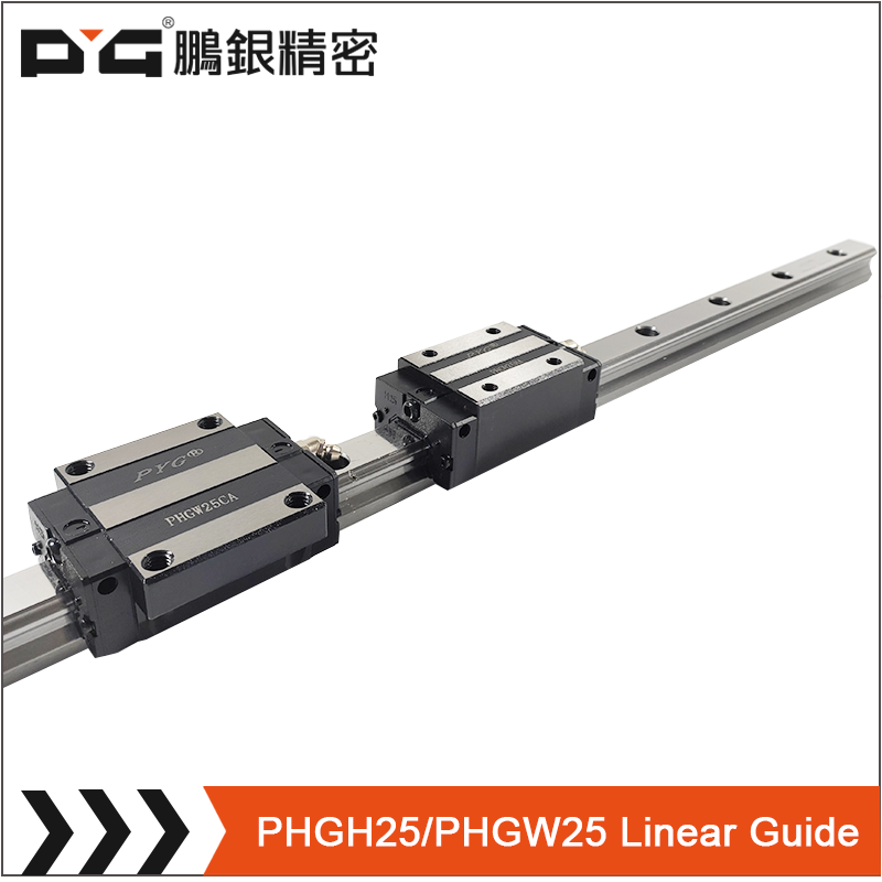 square type block  25mm ball bearing precision rail Linear Guides
