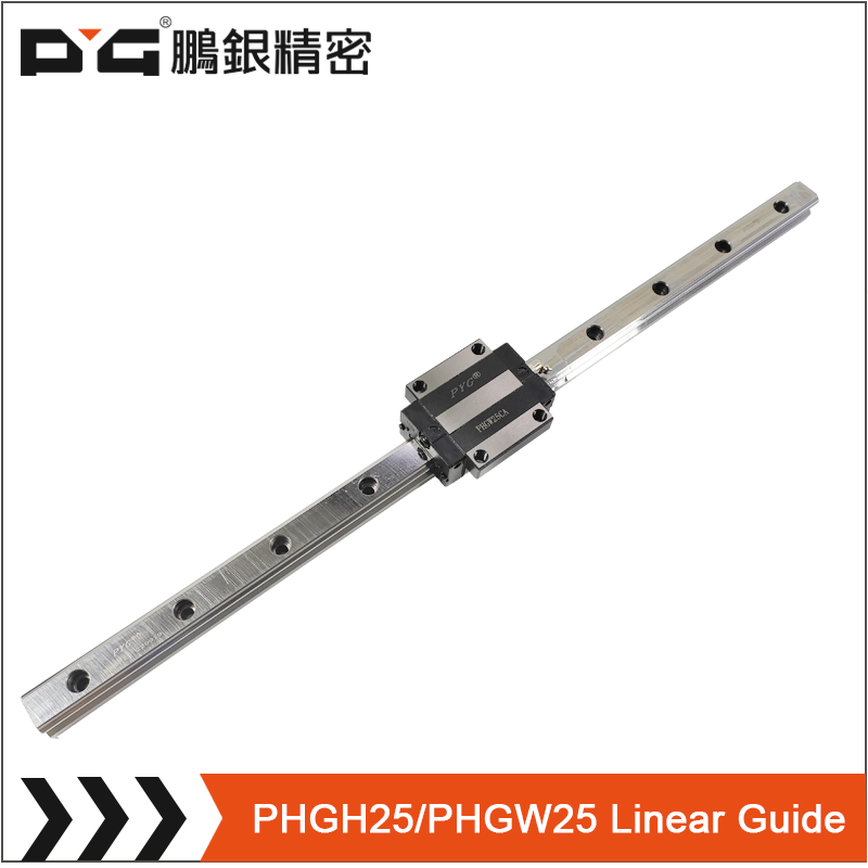 square type block  25mm ball bearing precision rail Linear Guides