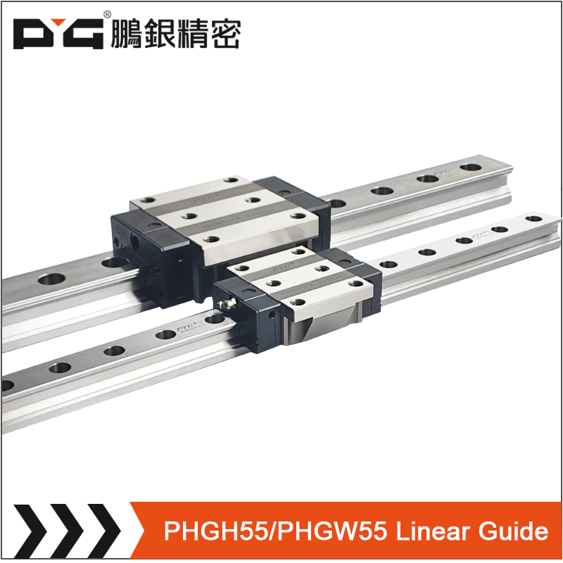 PRGH55CA/PRGW55CA တိကျသော linear motion slide roller bearing type linear guide