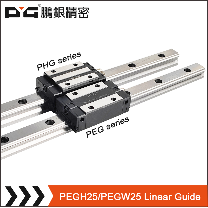 PEGH25CA/PEGW25CA сериясы төмөн профилдүү сызыктуу багыттоочу рельстер так сызыктуу кыймыл сызыктуу слайд