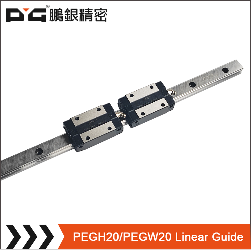 PEGH20/PEGW20 series low profile Lm guide rail with slider block