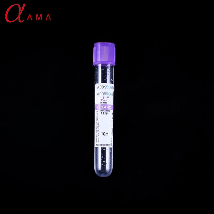 Medical purple cap EDTA K3 K2 vacutainer vacuum blood collection tubes