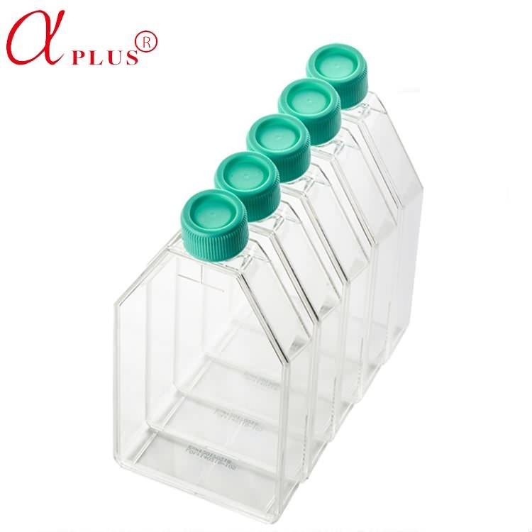 factory Outlets for Blood Vacuum Tube -
 50ml 250ml rectangular canted neck laboratory plastic tissue culture bottle – Ama