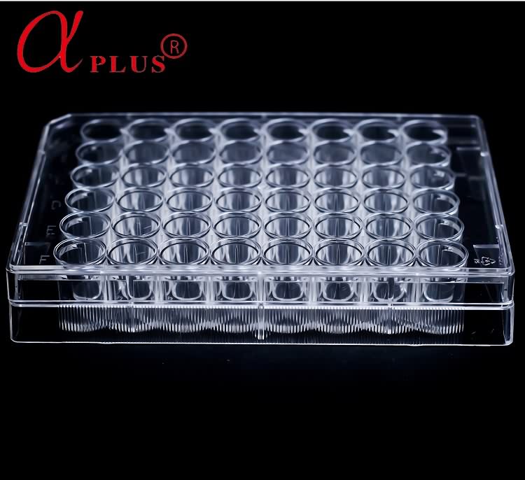 Factory wholesaler price 48 wells plastic disposable sterile cell culture plate