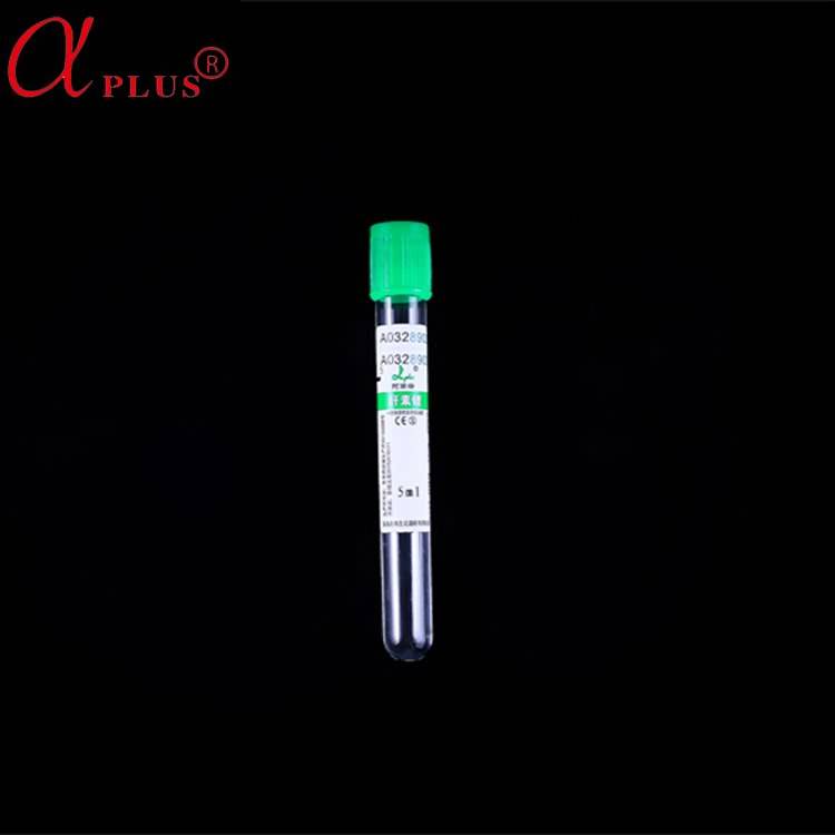 Glass Vacuum Blood Collection Test Tube With Heparin Lithium