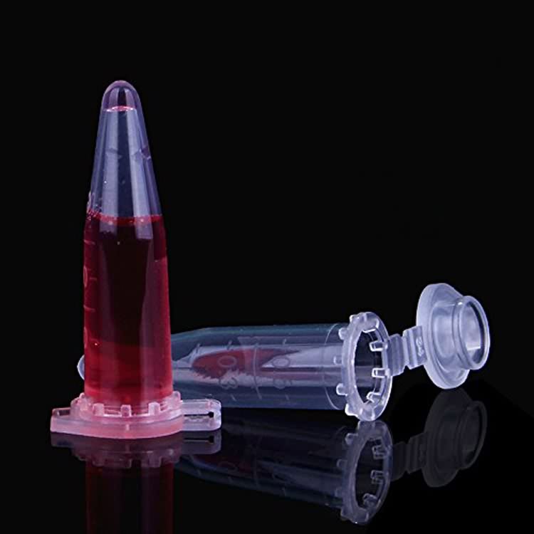 0.5 1.5 II Micro plastic fistulae cum 5ml centrifuge cap stupra
