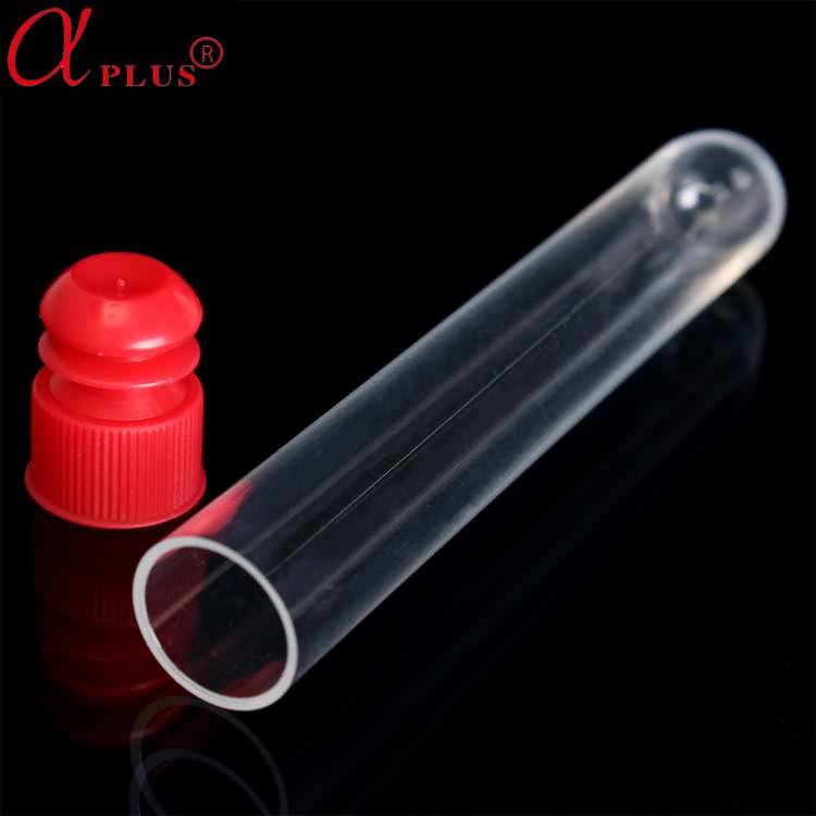 low price lab plastic 13*100mm test tube with screw cap