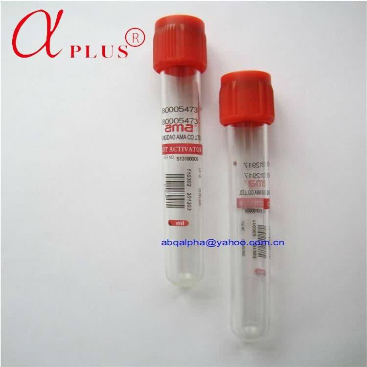 Medical disposable PET bd vacutainer vacuum blood collection test tube