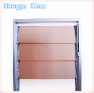 4mm 5mm bronze tinted louver glass for jalousie windows