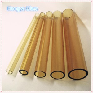 Best selling borosilicate glass 3.3 tube Yellow color