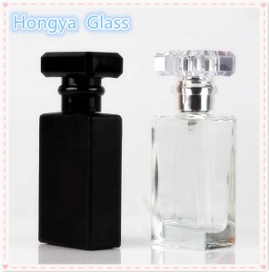 Black/white empty 30ml perfume glass bottle