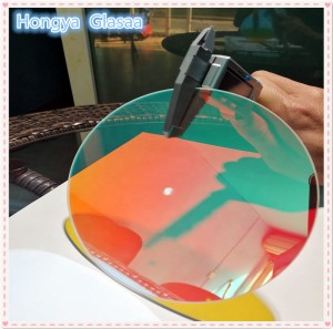 Custom large round gobo filter glass