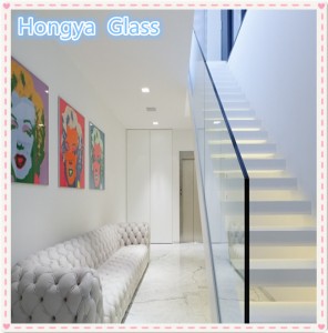 Great high quality closed balcony railing laminated glass