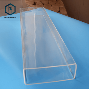 Customizable Strength Square Shape Quartz Tube square shape glass tube