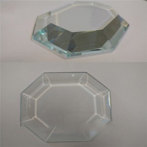 Wholesale Clear Bevel Edge Glass Square /Circular Plates