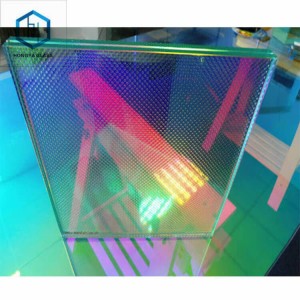 Color changeable Decorative Art Dichroic Gradient Laminated Glass for Building