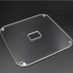 High temperature quartz plate for viewing window glass
