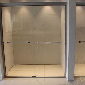 polished edge shower partition door 10mm 12mm tempered glass price