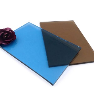 Tempered Dark Blue Bronze Euro Grey Tinted reflective glass for building windows