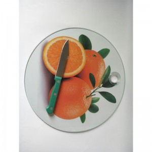 Clear tempered glass cutting board/chopping board for fruit