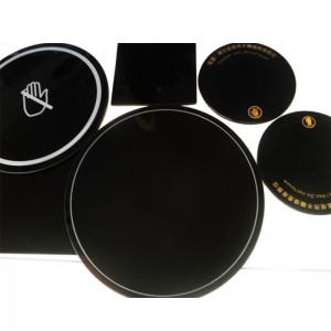 4mm black Ceramic Glass for induction cooker with silk screen printing black ceramic glass for cooktop price