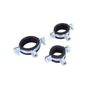 Qinkai Pipe Clamp adjustable with single screw and rubber band