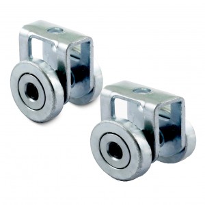 עגלת גלגלים של Qinkai Roller Trolley לשימוש עם תעלת מתלים בגודל 1-5/8 אינץ' רחב וכל 1-5/8 אינץ'