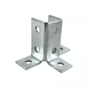 Qinkai Soporte de canal Conector de canal externo Soporte de estante para soporte de gabinete de acero Soportes de estante de pared de metal