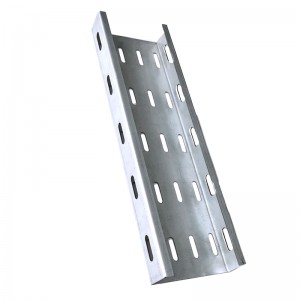 Galvanized steel Ventilated supporting system cable transport system Perforated cable tray