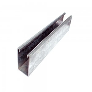 Qinkai Plain Steel Solid Strut Channel ส่วนเหล็ก Unslotted Channel