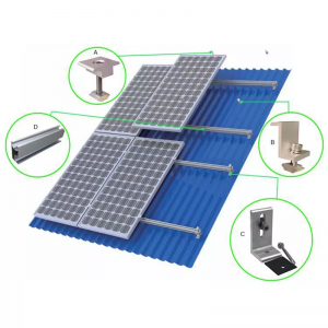 Factory direct sale solar panel roof mounting system solar mounting brackets solar panel ground mount c channel support