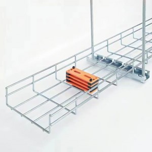 Wire cable tray open steel mesh cable trough strong and weak current cable tray galvanized network cabling zinc-200 *100