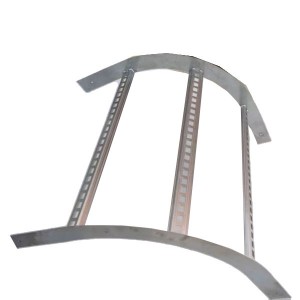 Escalera de cable ascendente curvada galvanizada en caliente NEMA de Qinkai