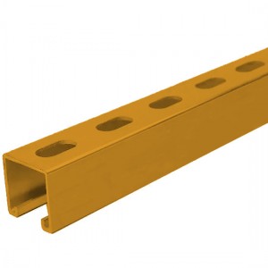 Qinkai 슬롯형 분말 코팅 강철 스트럿 C 채널 41 x 41 x 2.5 x 3000 mm