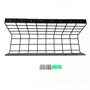 Qinkai no Drill Wire Mesh Trays Under Desk Cable Management Tray Storage Rack
